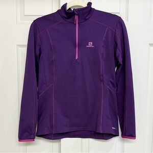 SALOMON quarter-zip active top